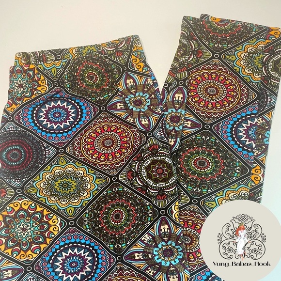 Leggings Depot Plus Size Colorful Print PRELOVED - Picture 1 of 6